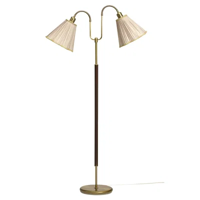 G 288 Gripsholm golvlampa 2L oxid/mahogny